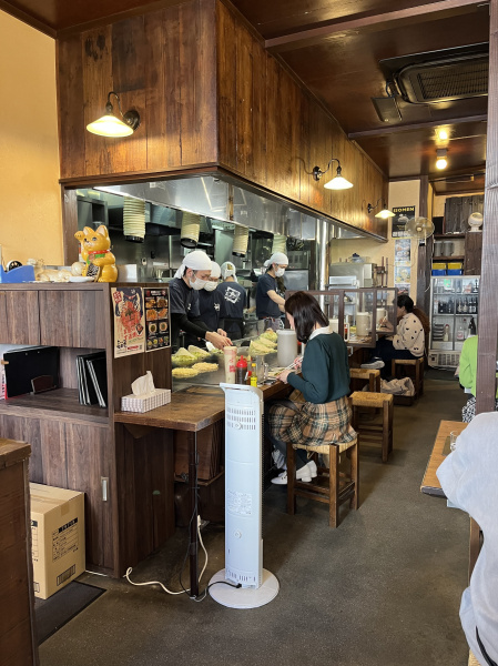 They serve a dish called "okonomiyaki", and this restaurant had vegetarian AND vegan options!