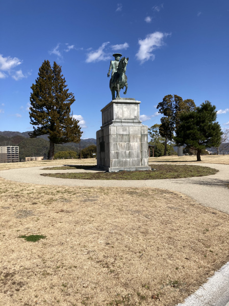 The statue is of a Prince Mohri, a feudal lord.